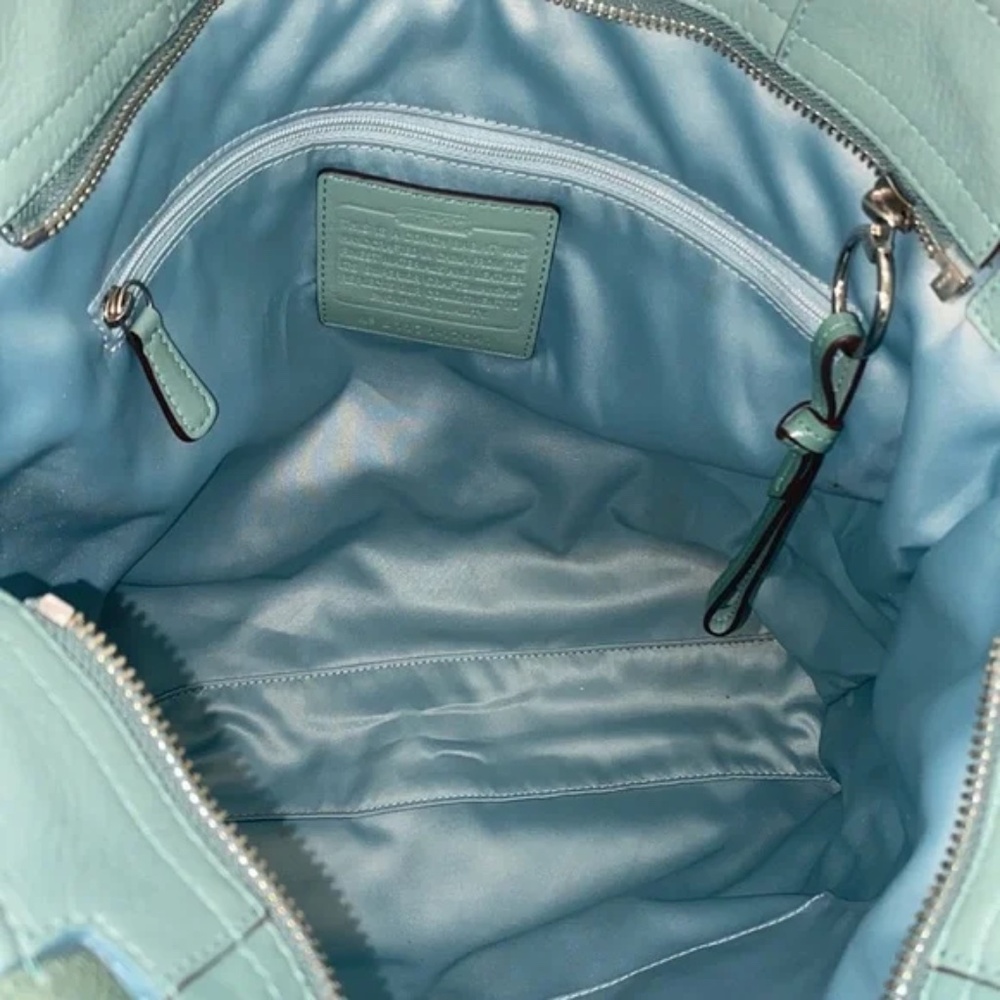 Coach Women's Laser-Cut Signature Aubrey Leigh Slim Leather Tote 17041 - Picture 15 of 15